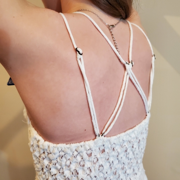 Free People Adella Cami in White MSRP $68 NEW FP1043 - Picture 6 of 16